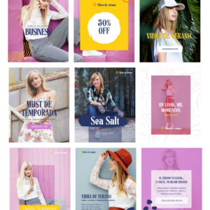 Summer Vibes | Kit de plantillas para marcas de moda