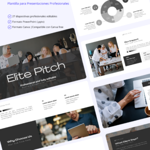 Elite pitch | Plantilla para presentaciones corporativas