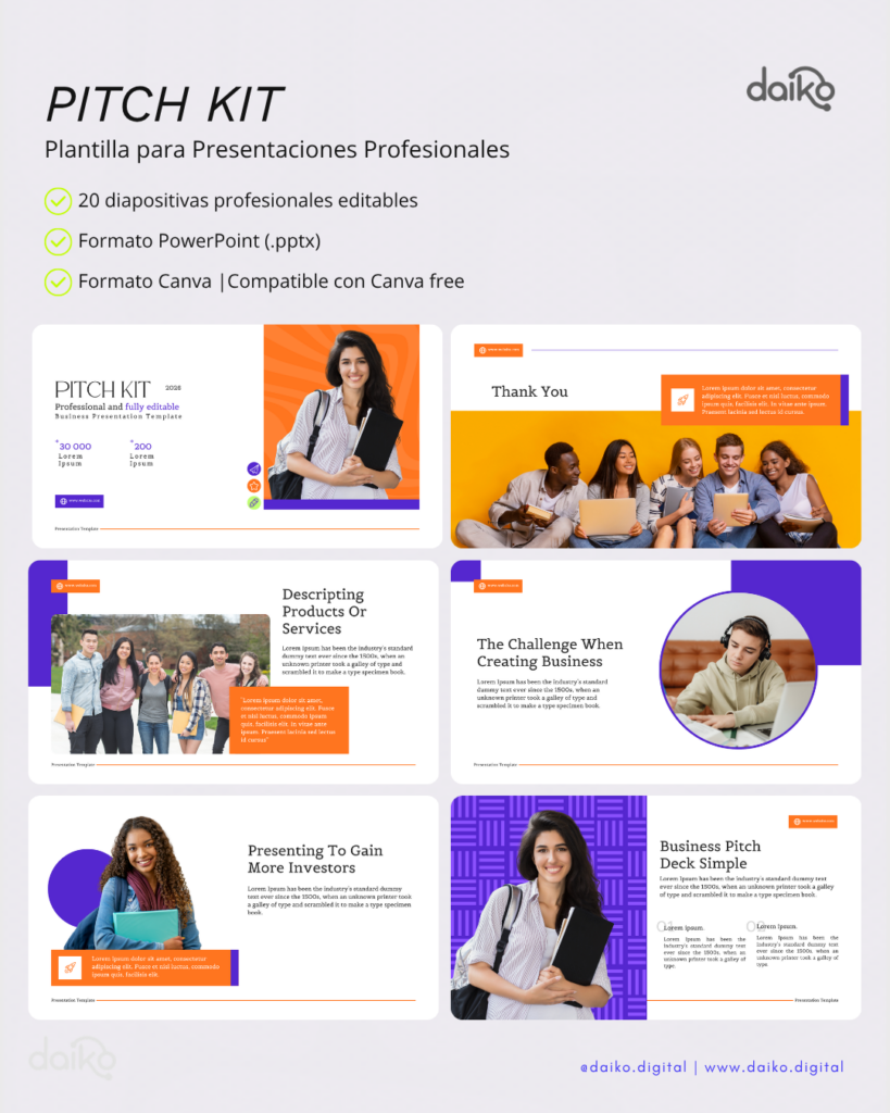 Pitch Kit | Plantilla educativa para presentaciones y capacitaciones