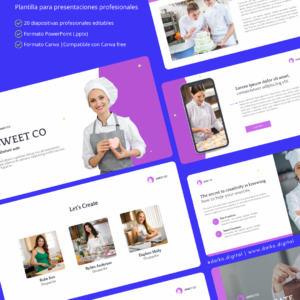 Sweet Co. | Plantilla de Portafolio para Pastelerías y Repostería