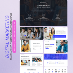 Digital marketing corporate | Plantilla para presentaciones de marketing digital